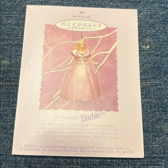 Vintage‎ 1995 Holiday Barbie Hallmark Keepsake Christmas Ornament #3 in Box - Picture 13 of 14